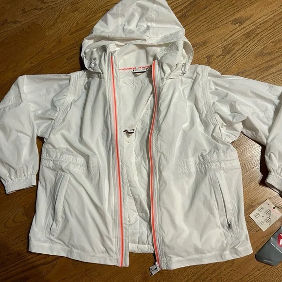 NWT $498 Free People FP Movement Shred It 5-in-1 One ski Jacket White sz S - Picture 2 of 3